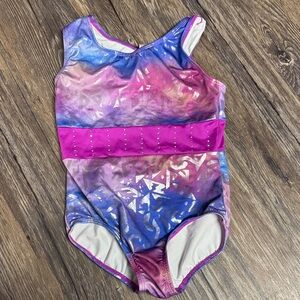 Cat & Jack Girls Purple Pink Blue Sparkle Dance Leotard